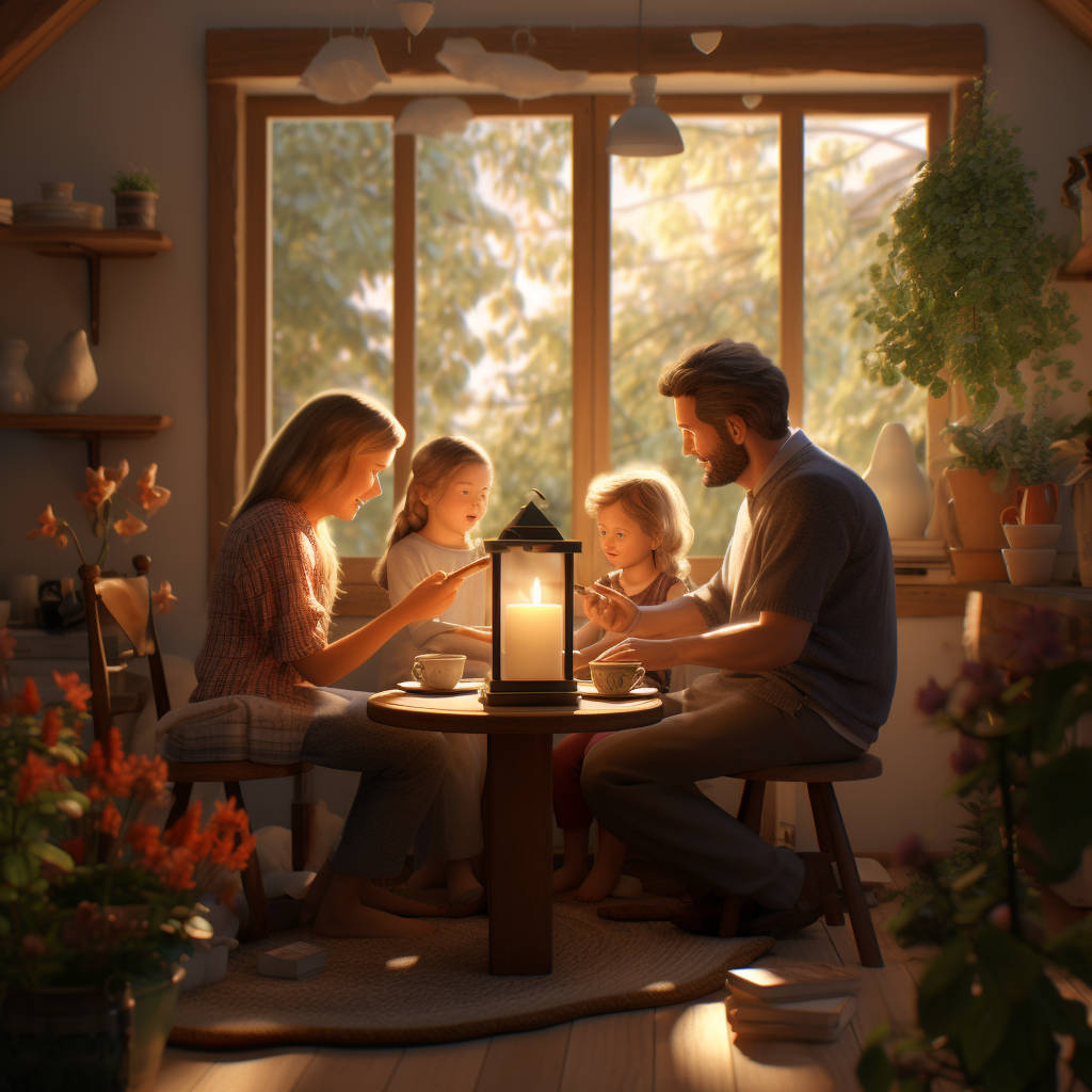 Family Healing in 3D Render