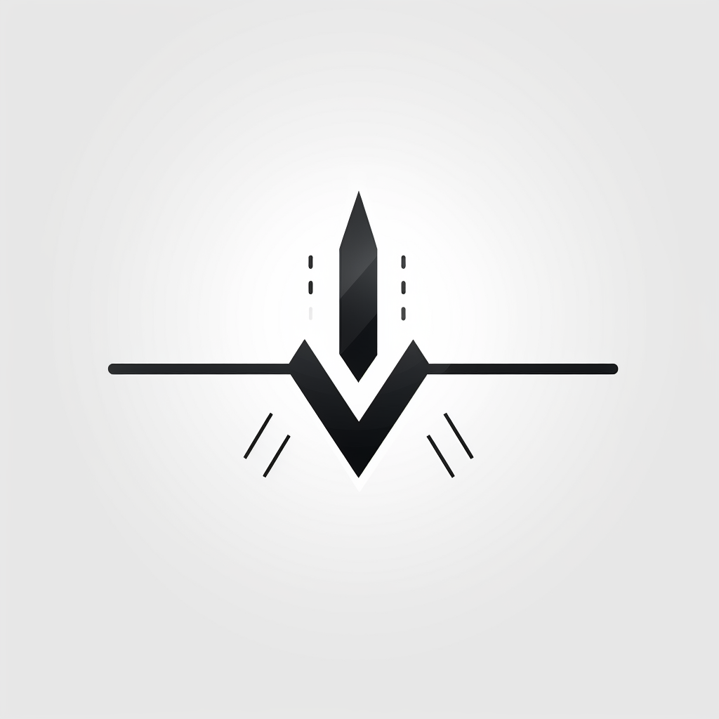 Minimalistic health logo with arrows