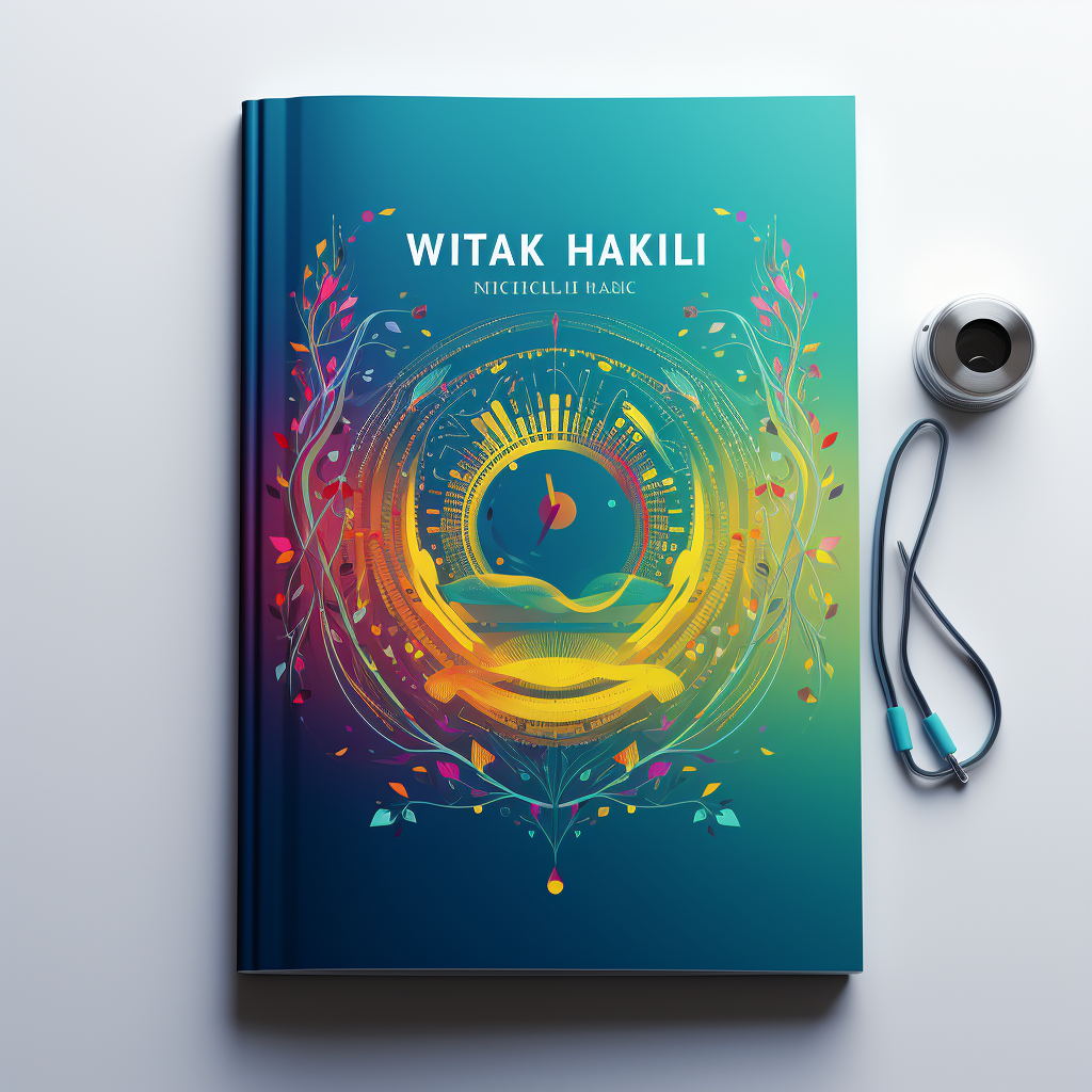 Colorful health tracker book cover