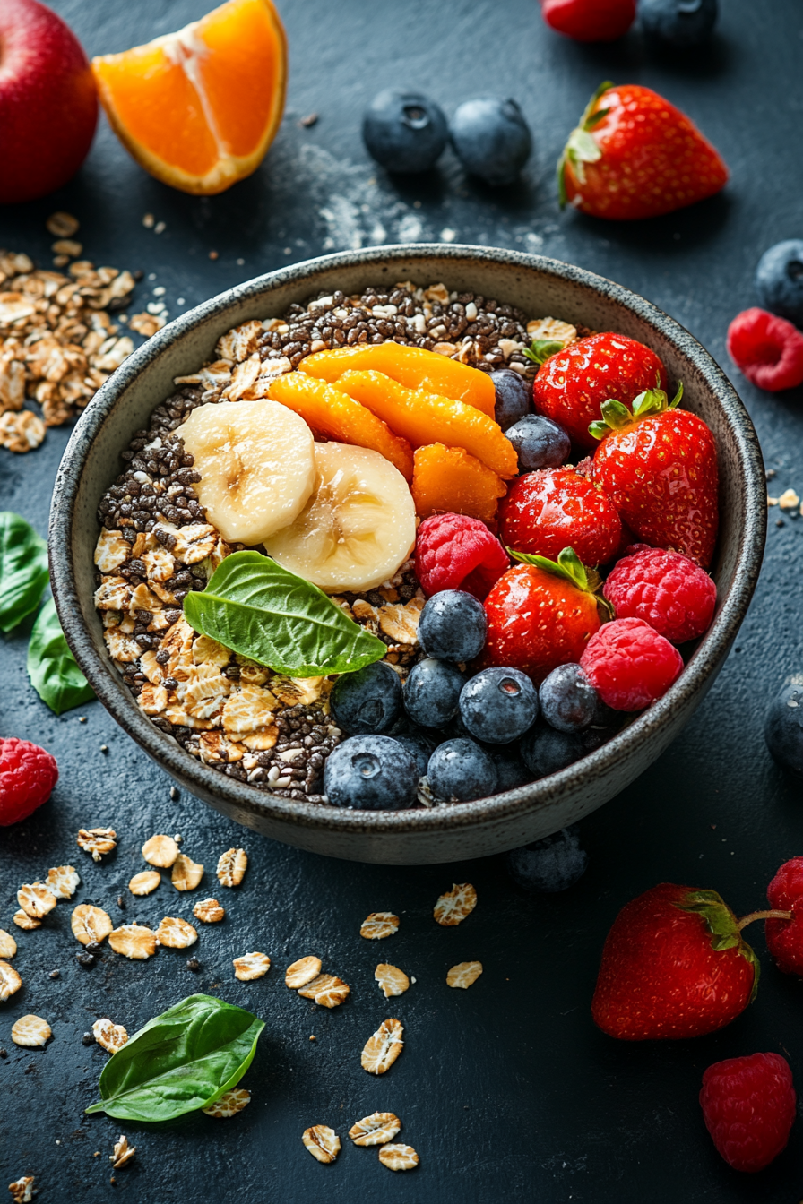 Healthy Breakfast Cookbook Background Image