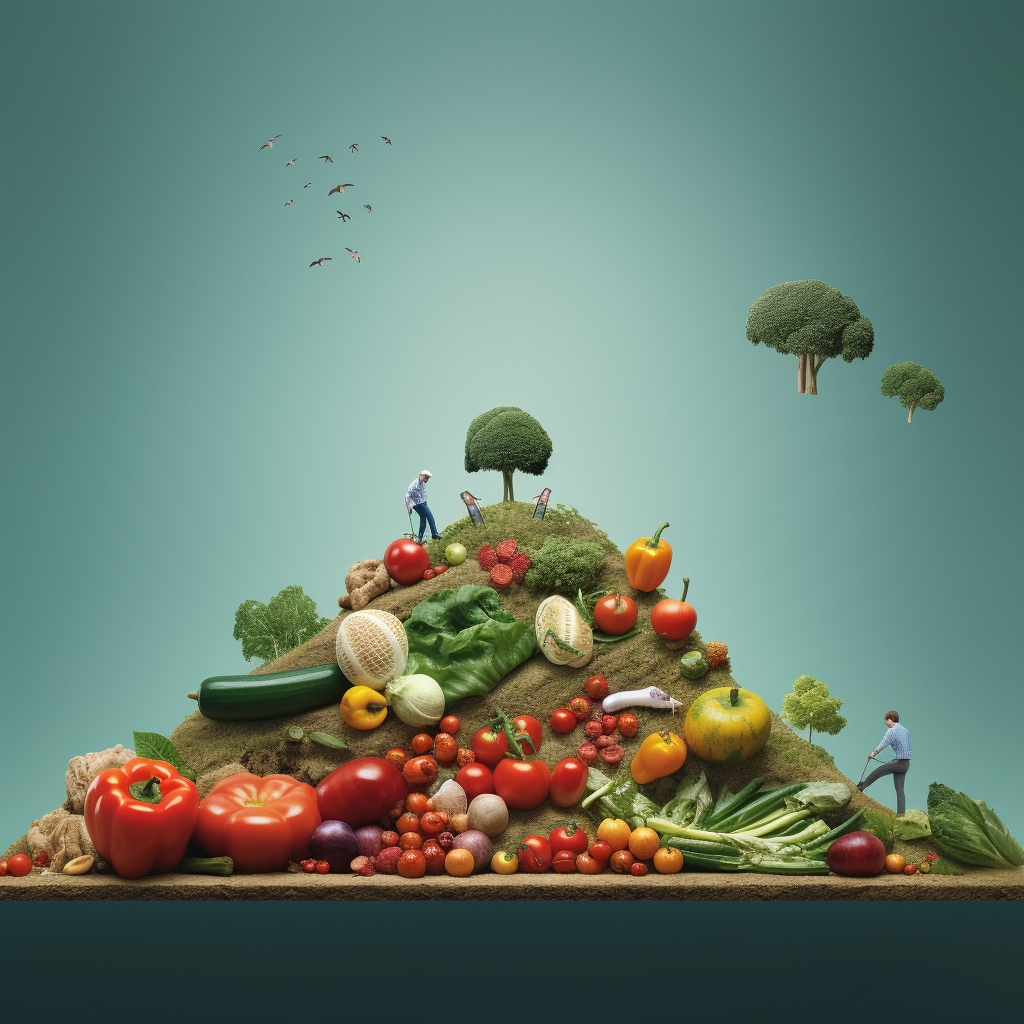 Image showcasing healthy food options