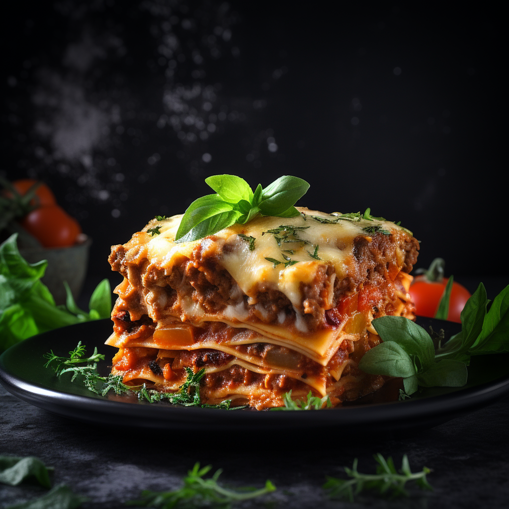 Delicious and healthy homemade lasagne