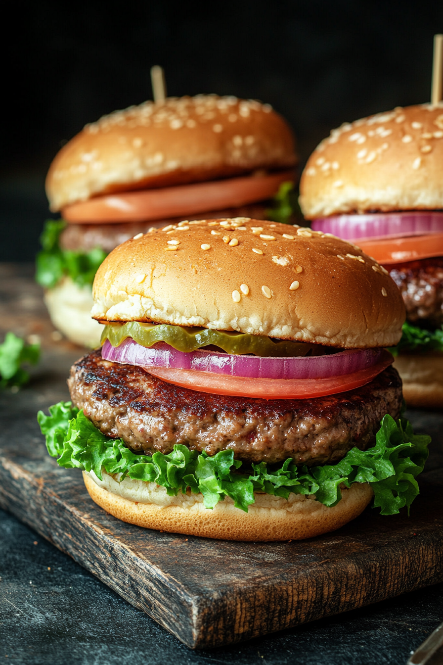 Healthy Sides Hamburgers Cookbook Background