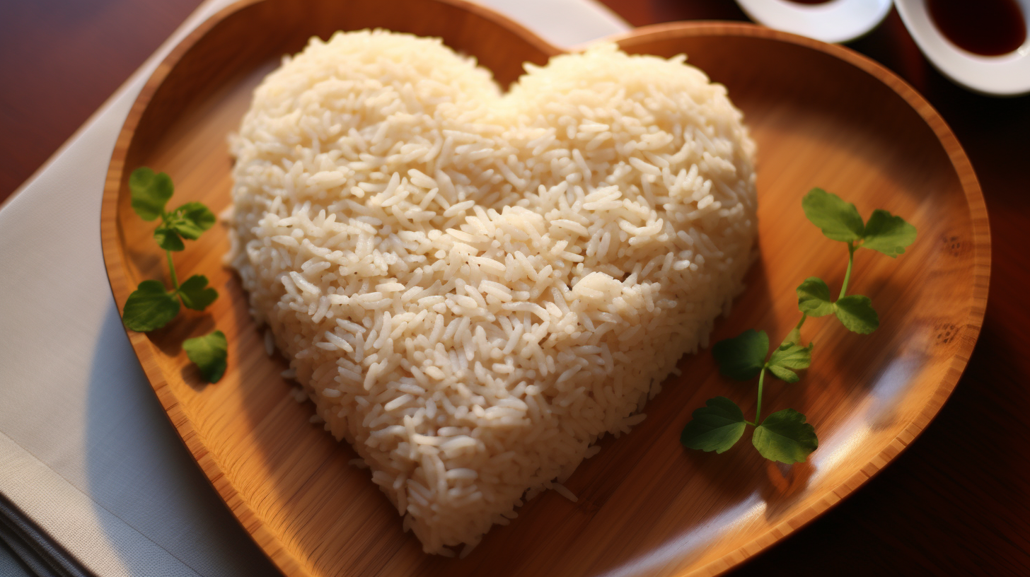 Heart Shaped Rice Plate