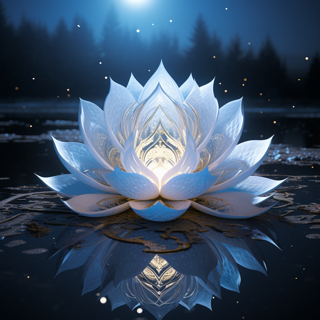 Heart and Snowflake Lotus Fusion Image