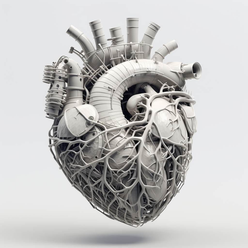 3D heart model with depth map