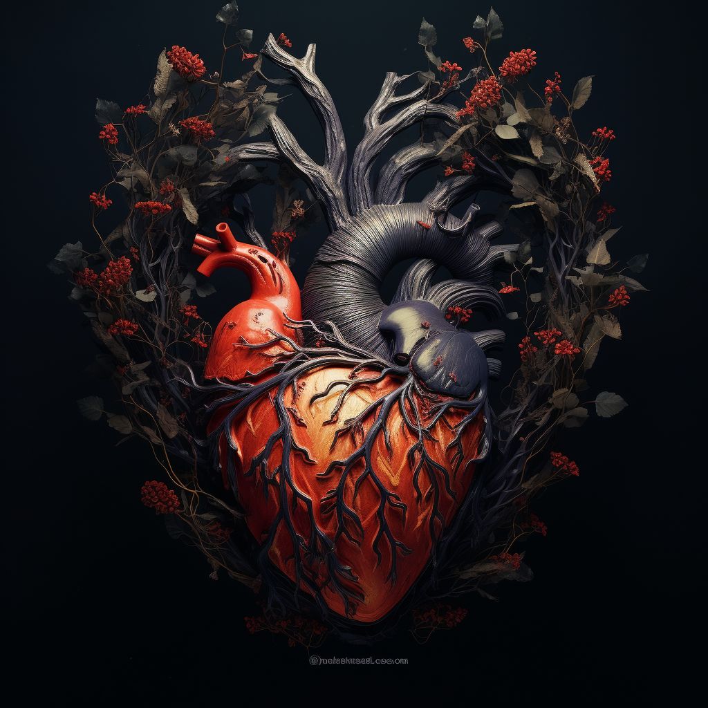 Heart-shaped image representing internal beauty