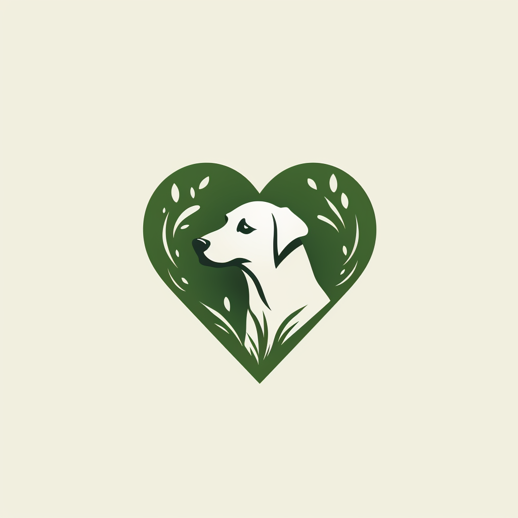 Heart Dog Eco-friendly Logo