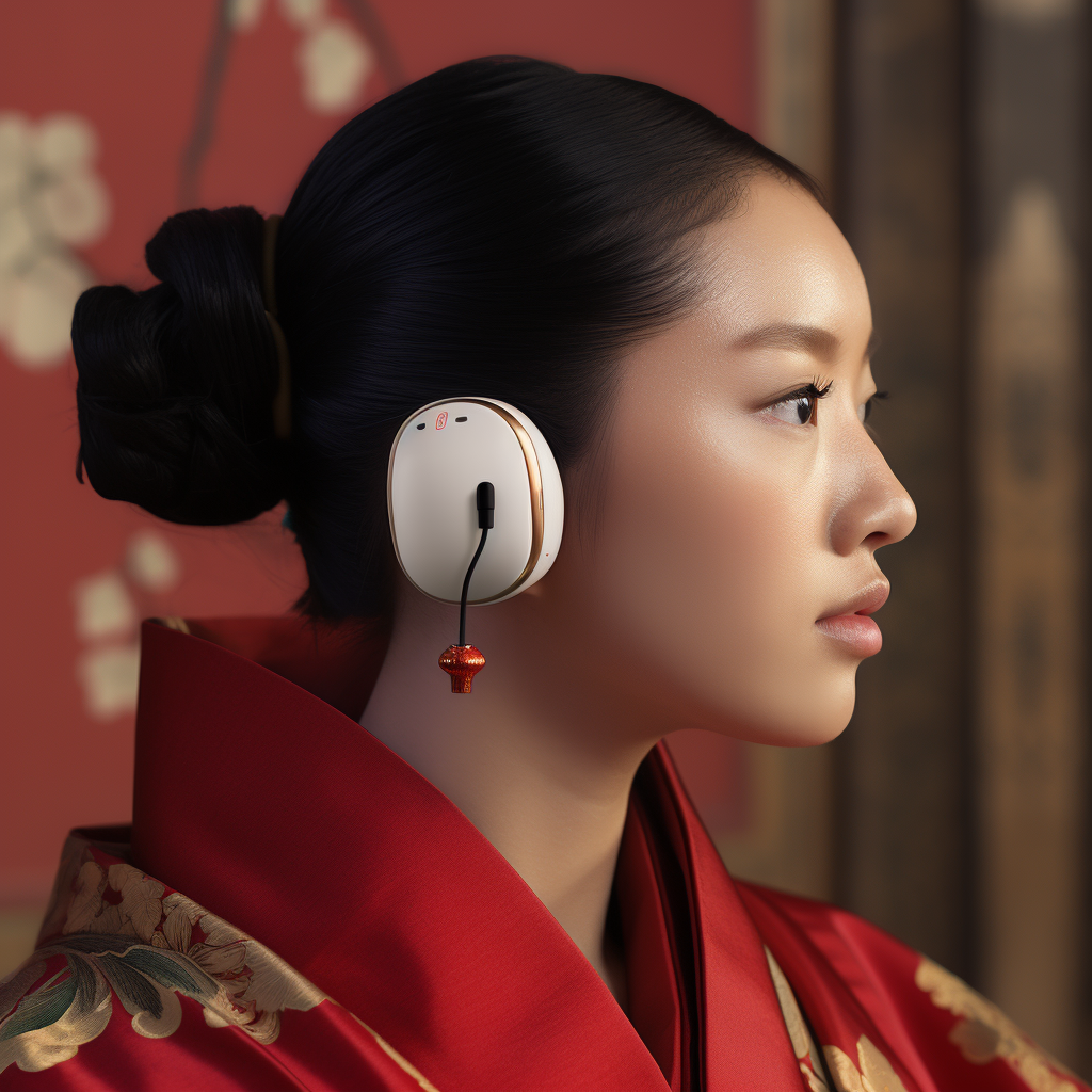 Airpods in the enchanting Heian Period