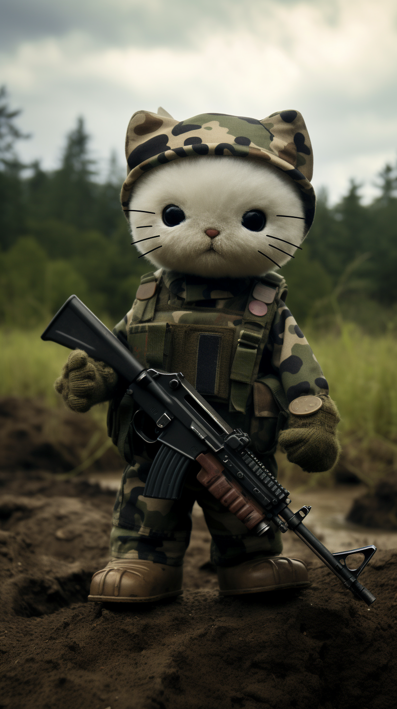 Hello Kitty evil army German WW2 experiment