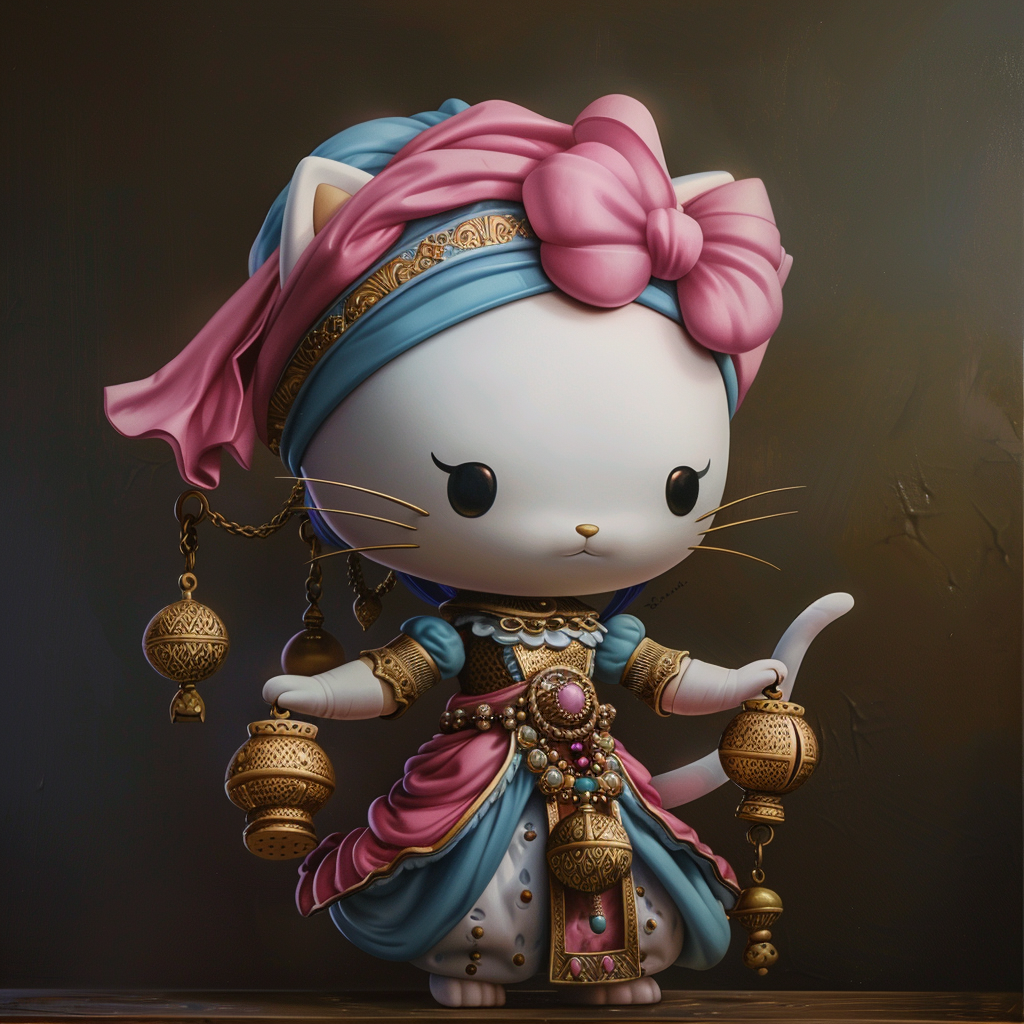 Hello Kitty Genie Smiling