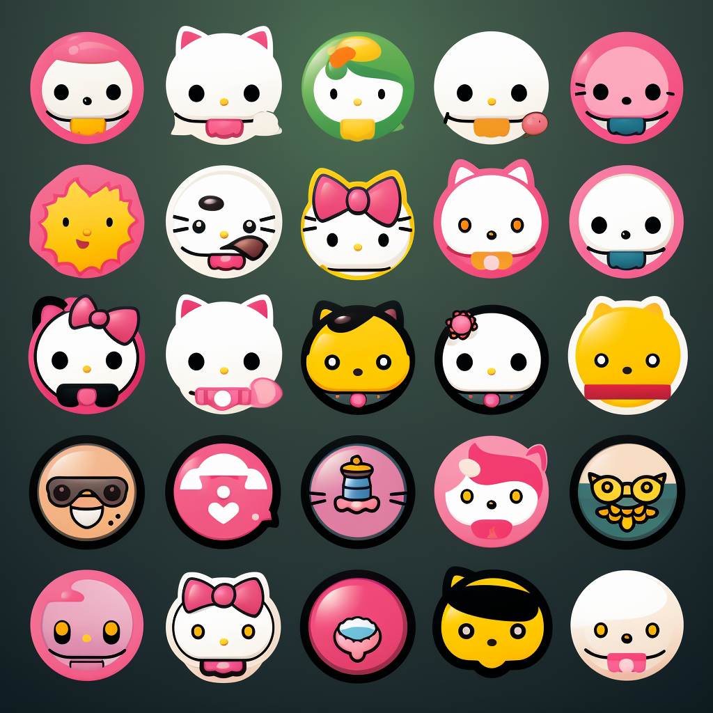 Hello Kitty icon sheet image