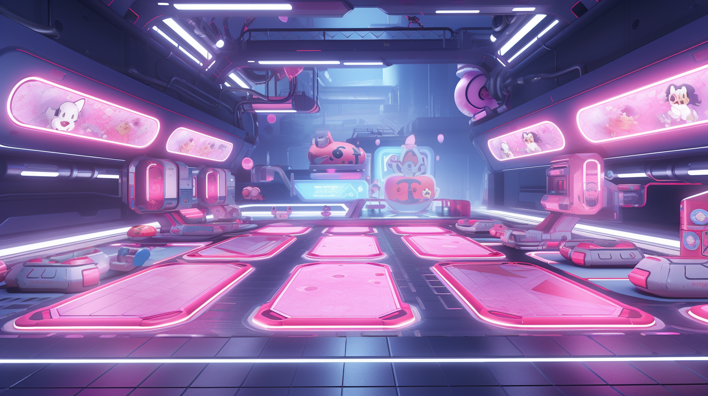 Hello Kitty Video Game Environment