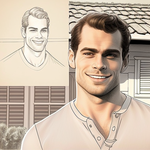 Henry Cavill smiling after selling a house