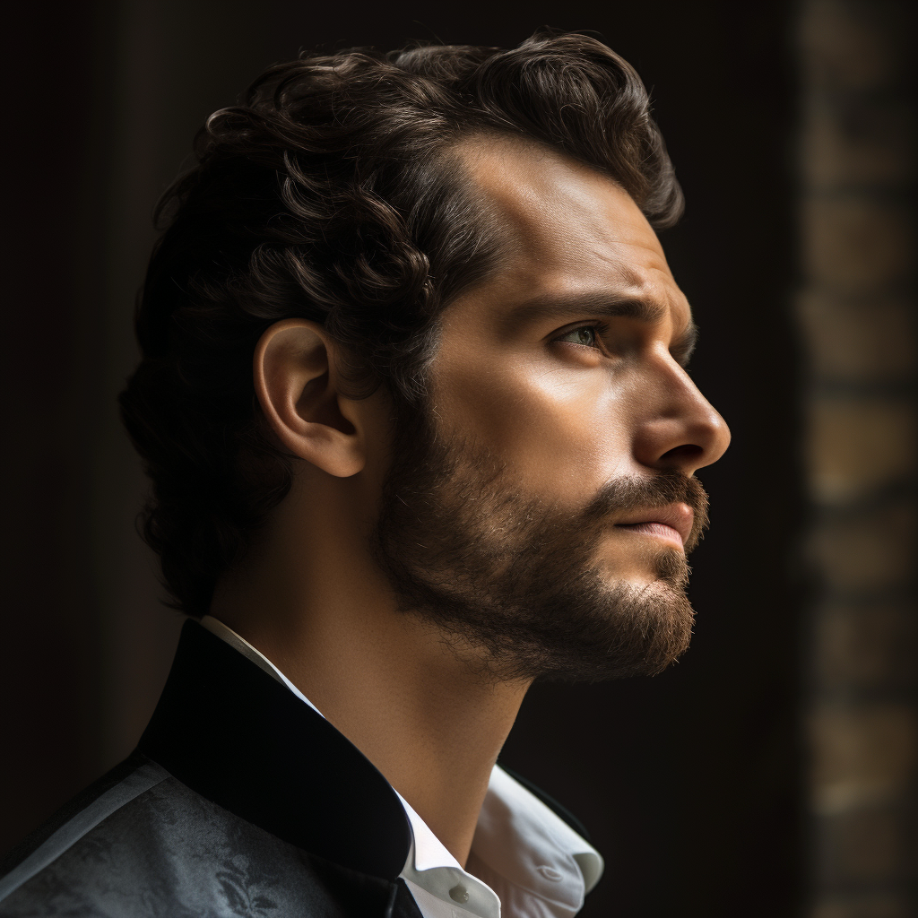 Henry Cavill side view actor photo