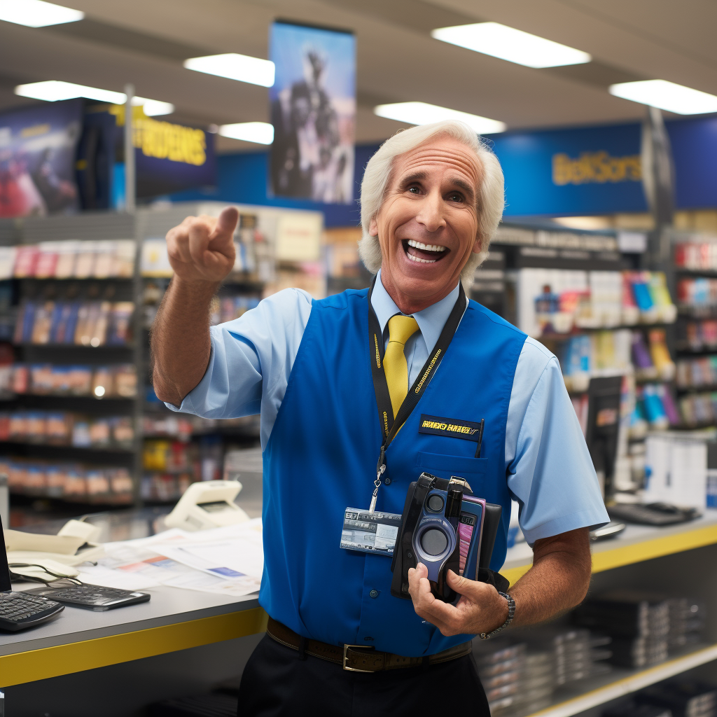 Henry Winkler at Best Buy