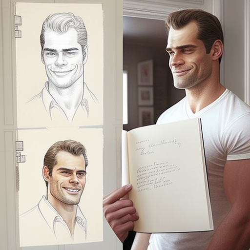 Henry Cavill in white t-shirt with a smile