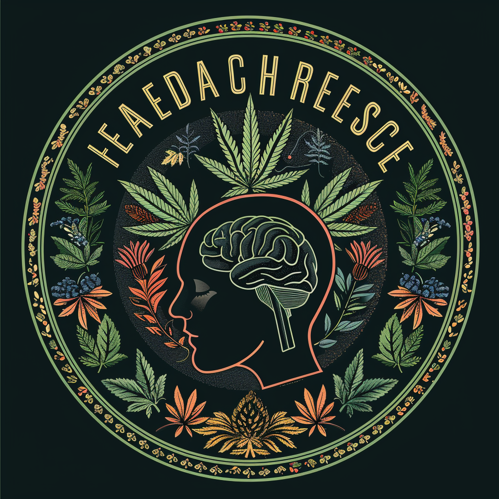 Herbal Headache Relief Circular Design