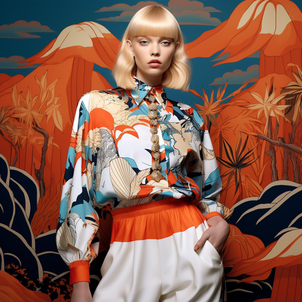 Stylish fashion inspired by Hermes prints