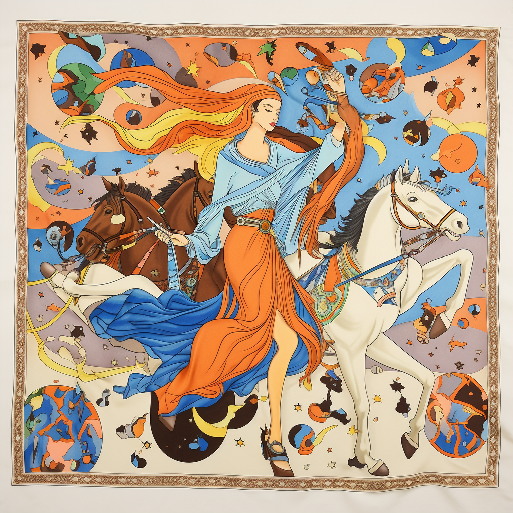 Stylish and Elegant Hermes Silk Scarf