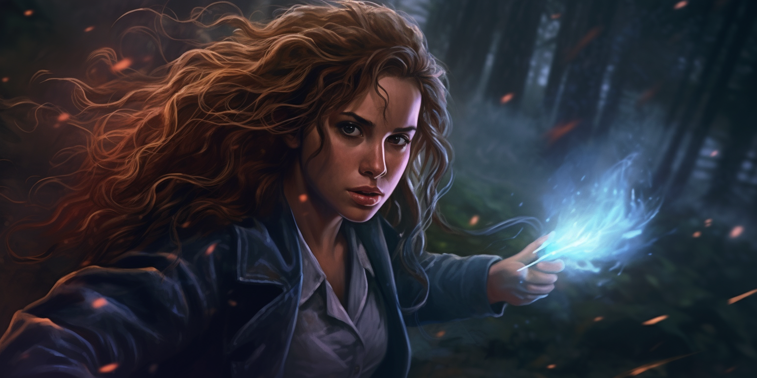 Hermione Granger in magic duel