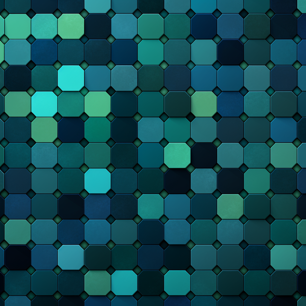 Hexagonal background with accent colors