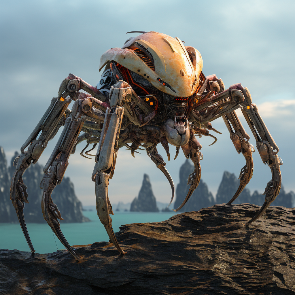 Beautiful Hexapod Fantasy Creature Design