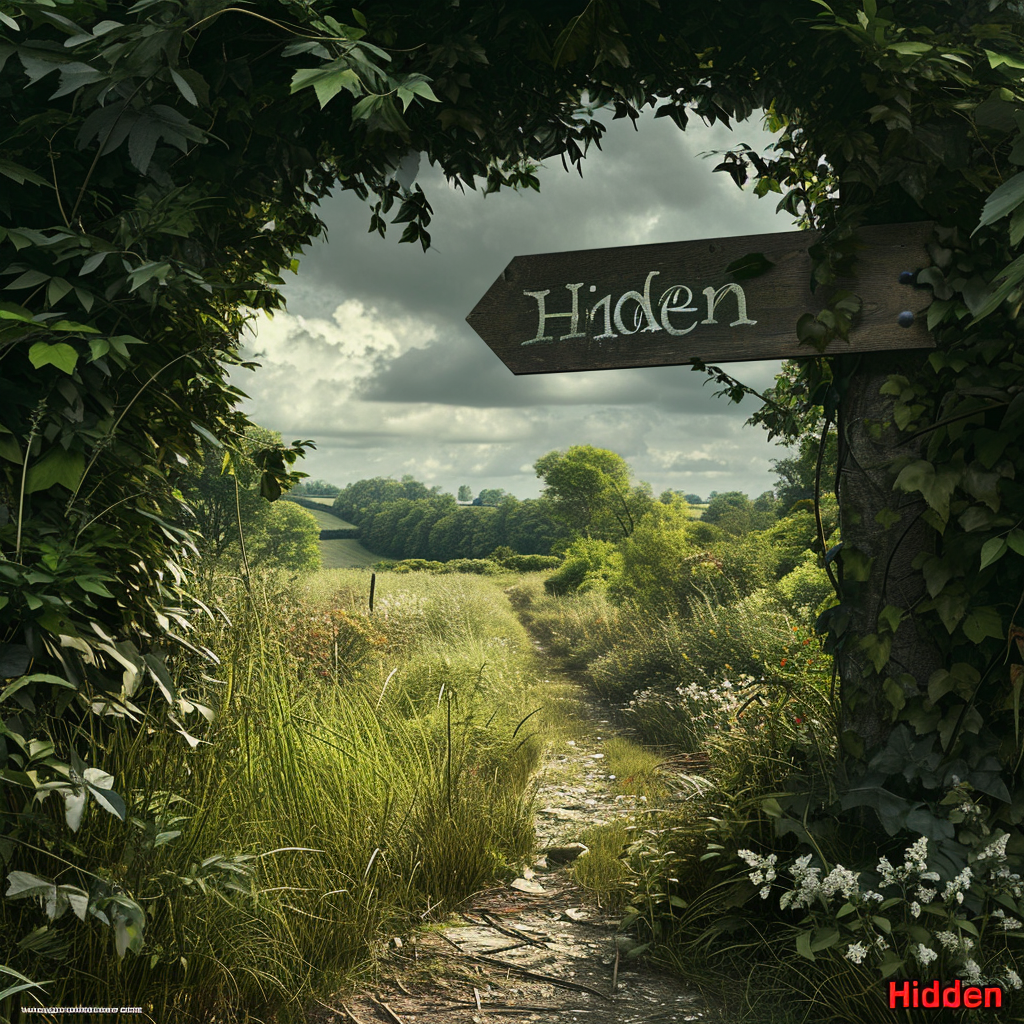 Hidden word in countryside