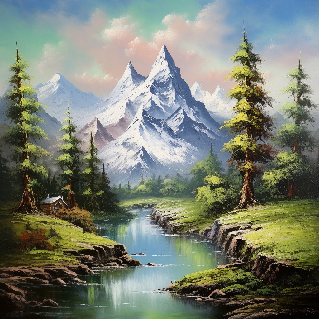 Scenic Lord of the Rings Inspired Elf Landscape