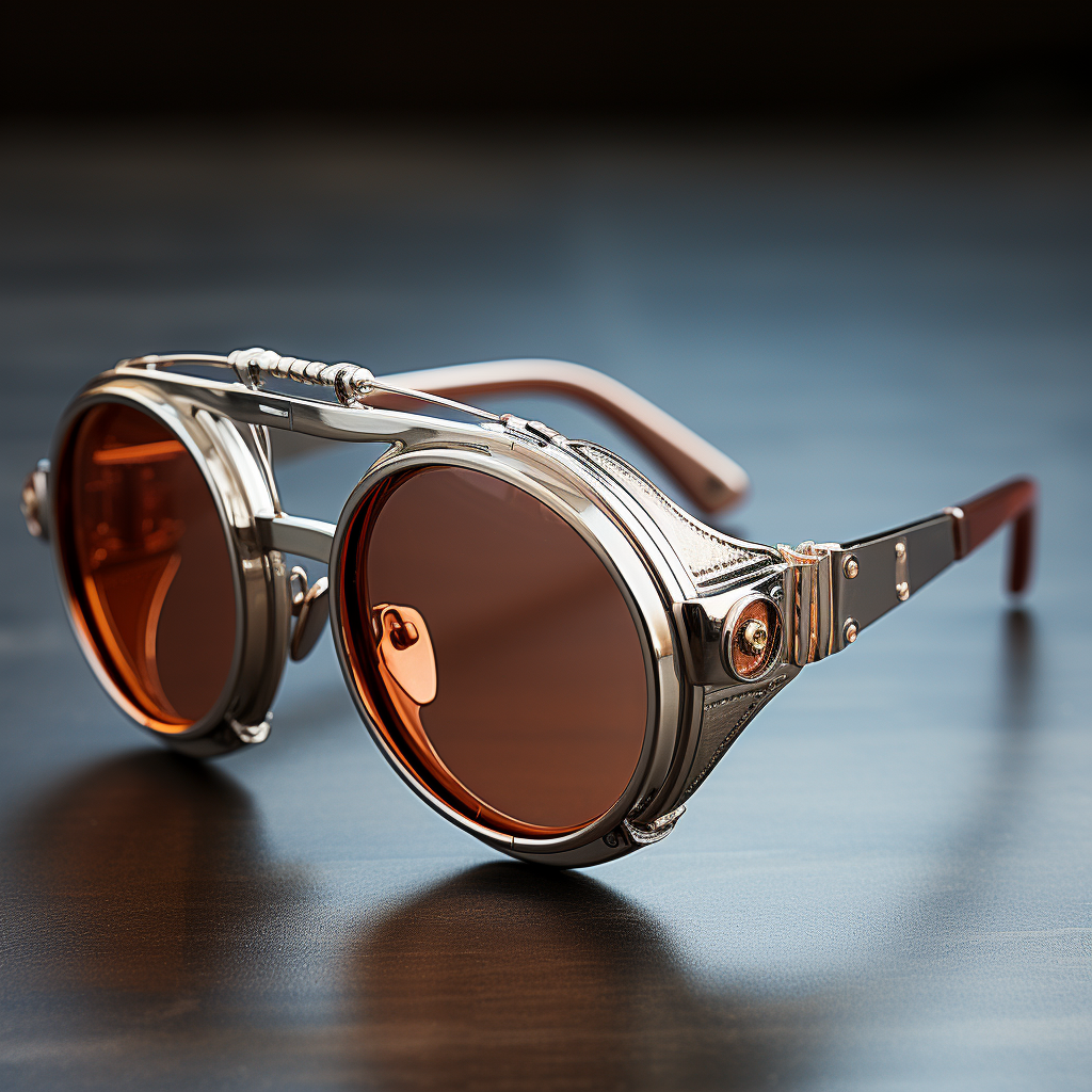 Stylish men's sunglasses with futuristic design