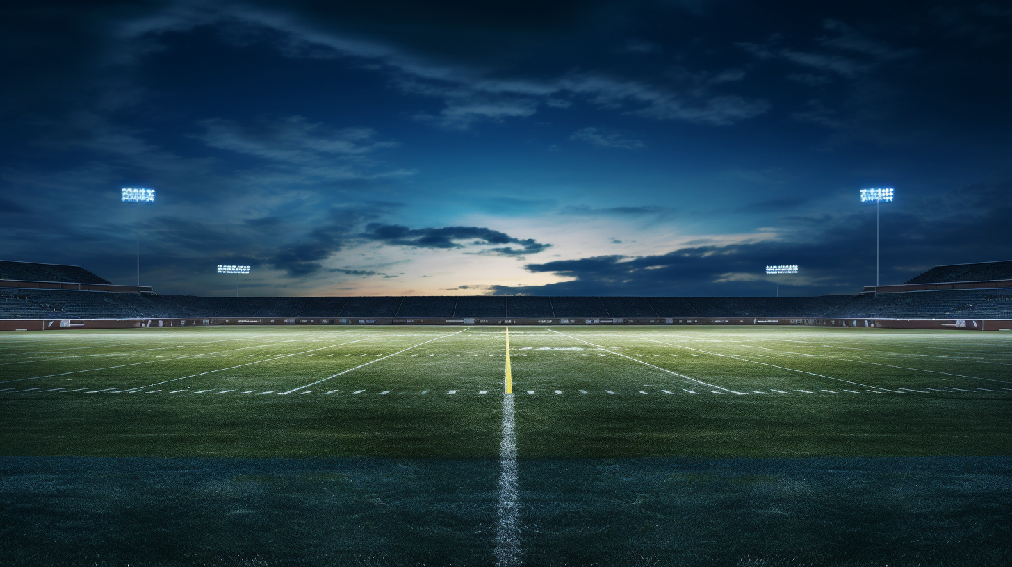 High school sports field background