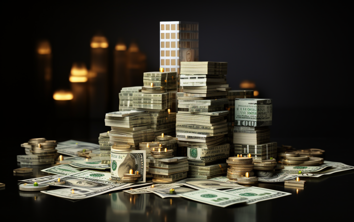 High-rise Apartments with Money and Calculator