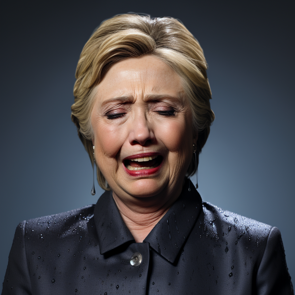 Hillary Clinton crying photo