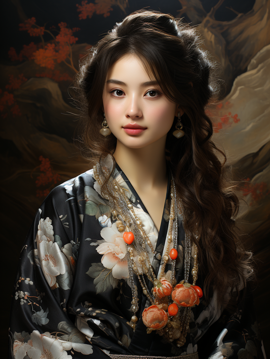 Himalaya Longhair in Chinese Costume