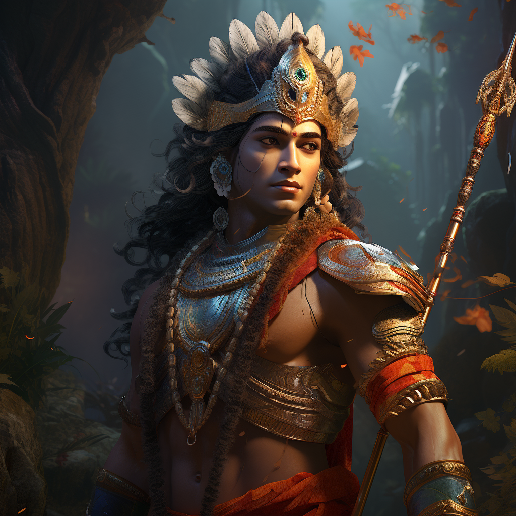 Lord Rama from Hindu mythology