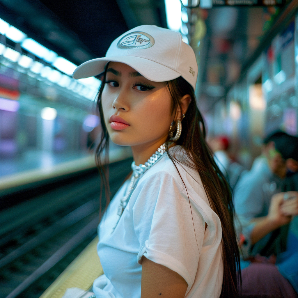 Hip Hop Fashion Woman Subway