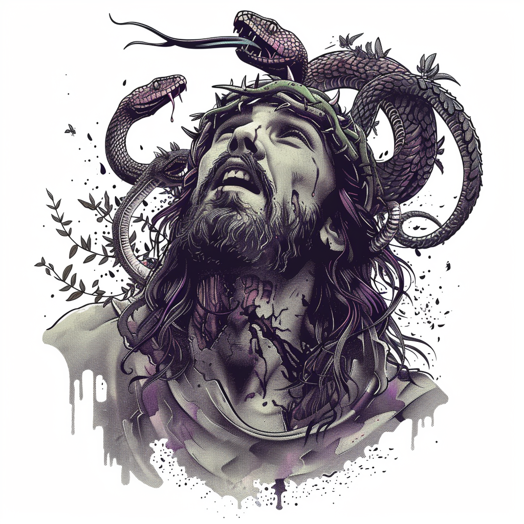 Hippy Jesus Viper Smash Art