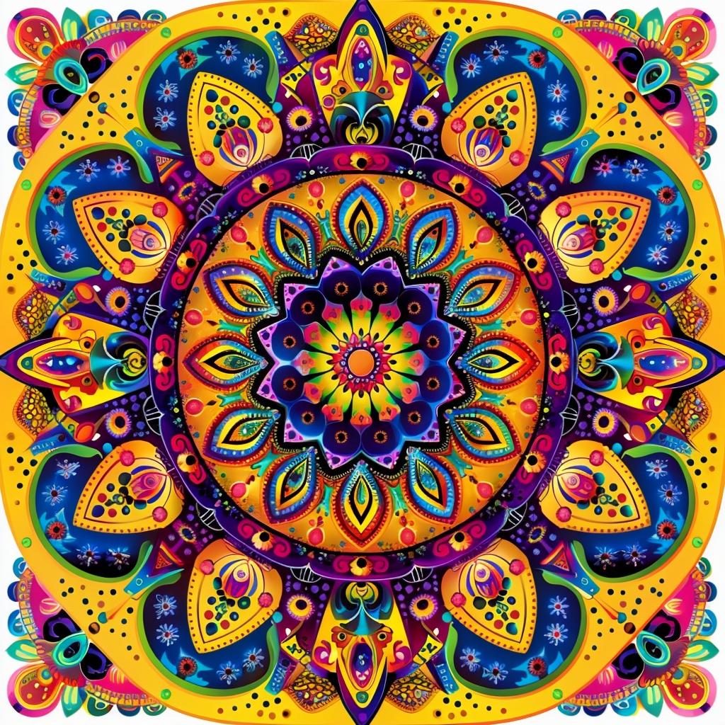 Hippy Mandala Ibiza 70's Style