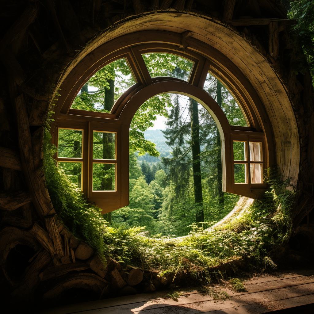 Hobbit house nestled in Austrian forest