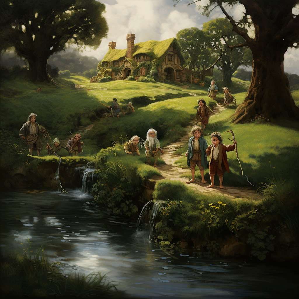 Enchanting hobbit from the Shire