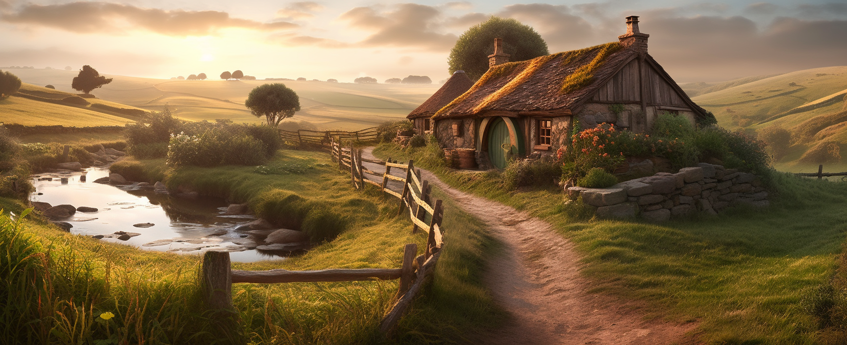 Hobbiton Movie Set in New Zeeland