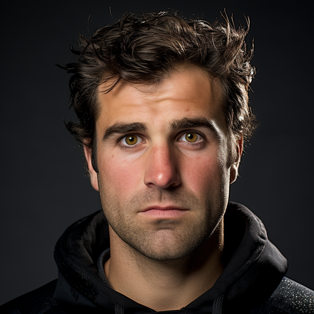 Male Ice Hockey Player Headshot