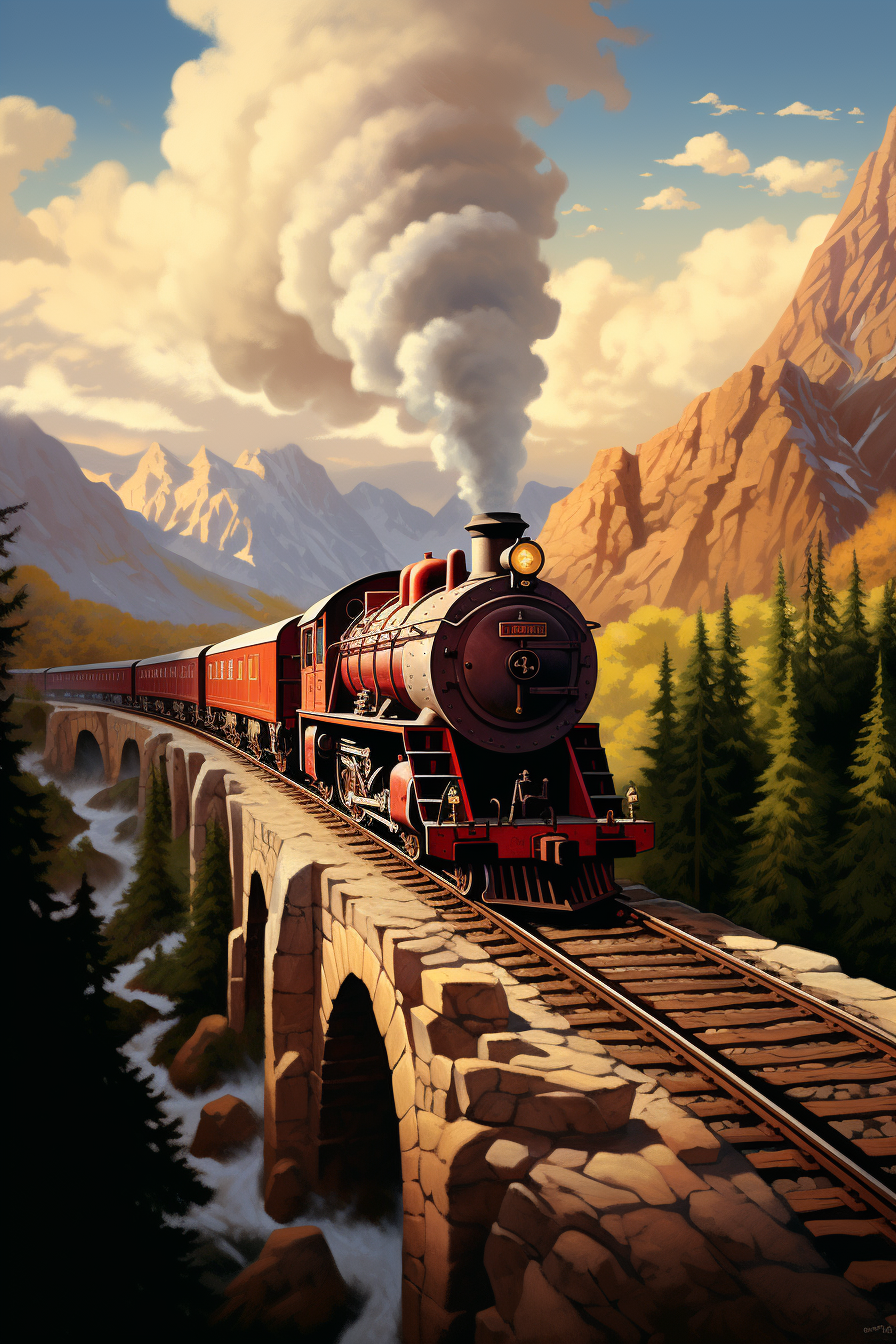 Disney-style Hogwarts Express graphic