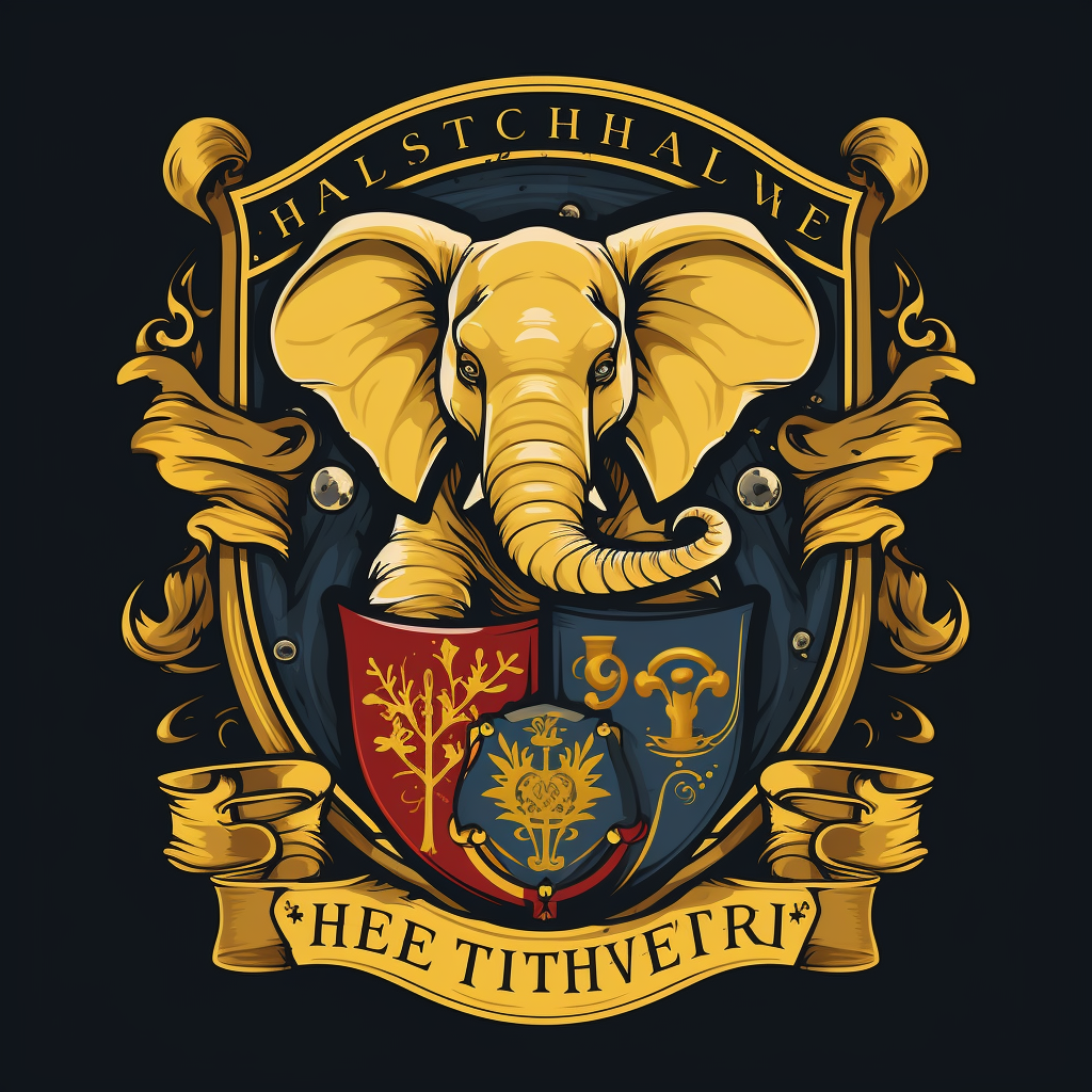 Hogwarts House Crest with Elephant