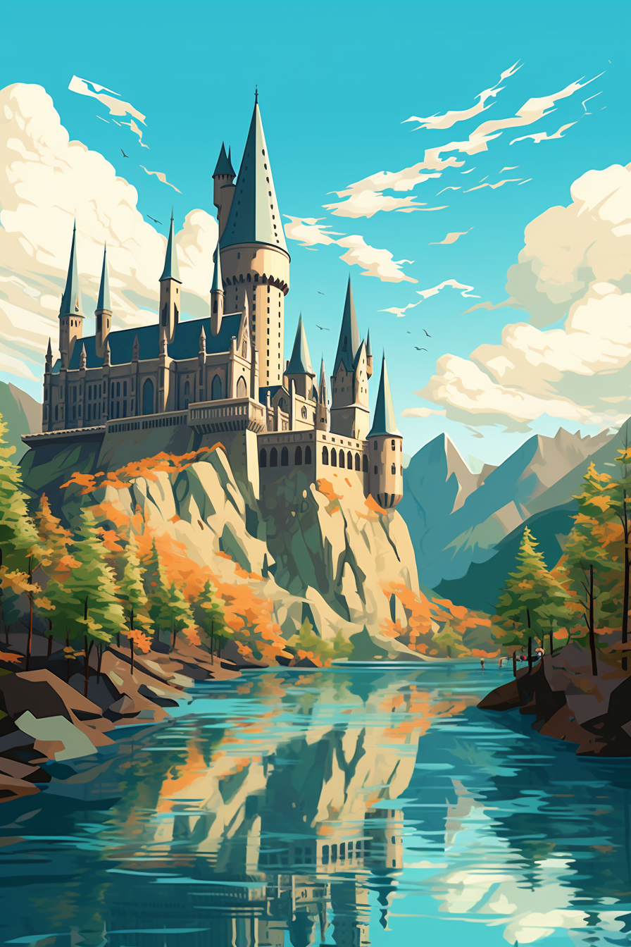 Harry Potter's iconic Hogwarts School image