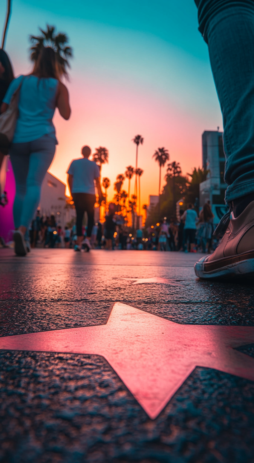 Hollywood Boulevard Walk of Fame Pink