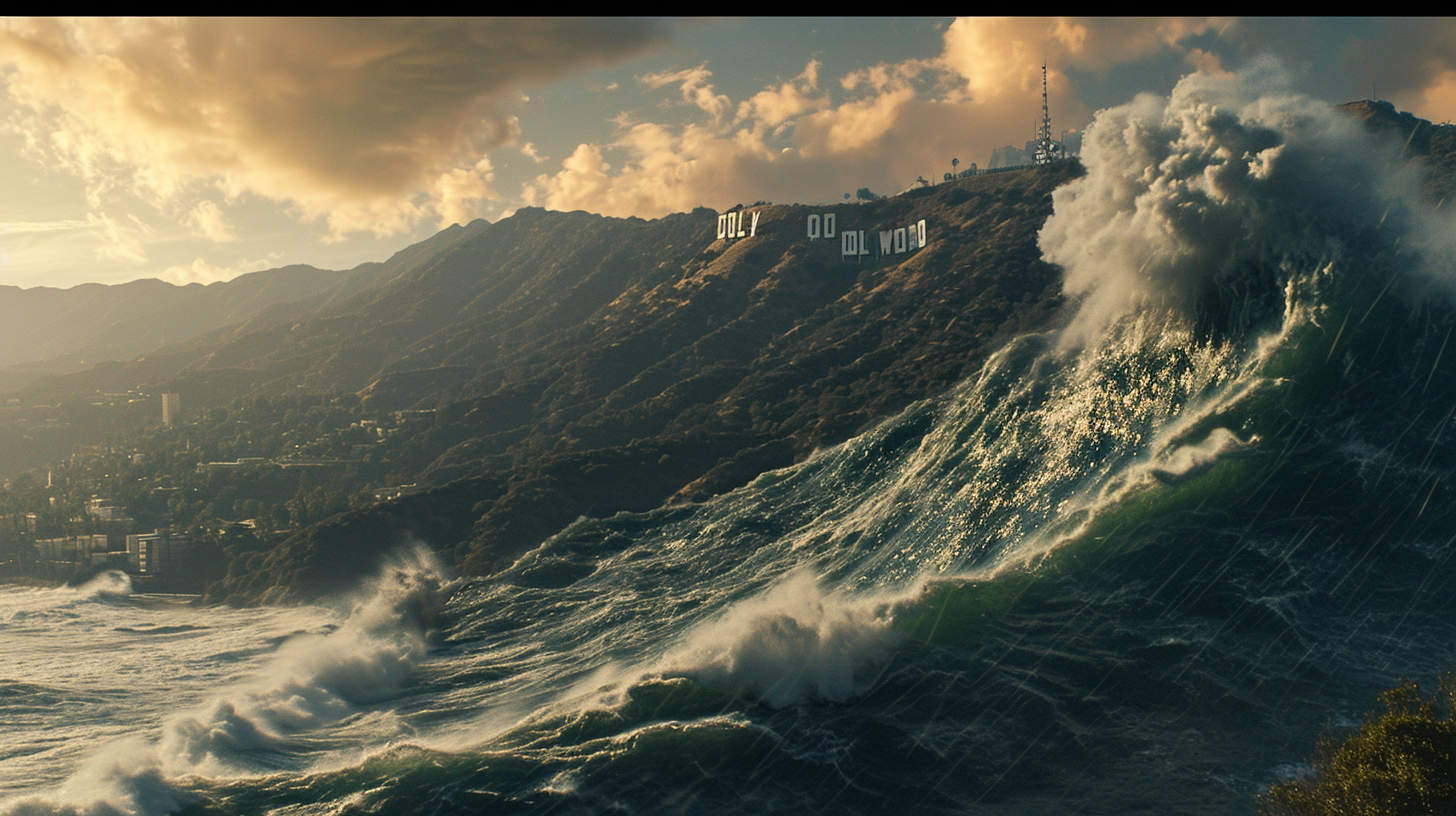 Hollywood wave destruction in epic chaos