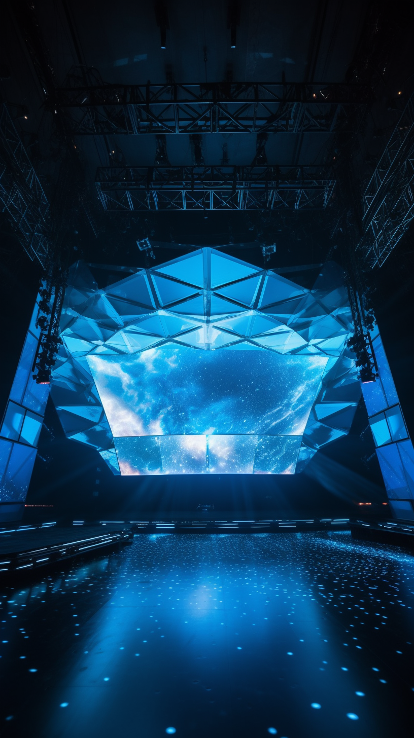 Giant Event Stage with Hologram