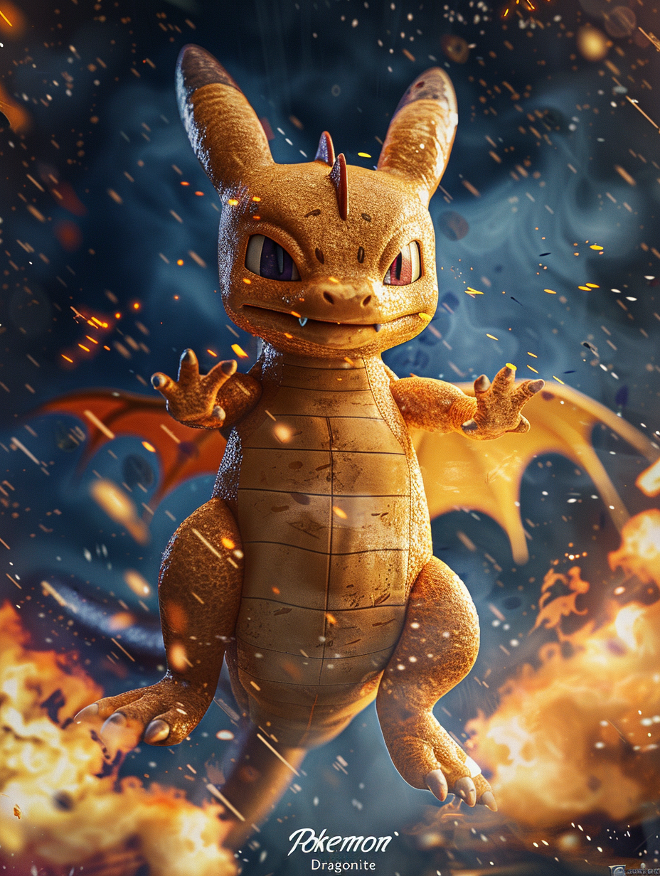 Dragonite Pokemon Card Holographic