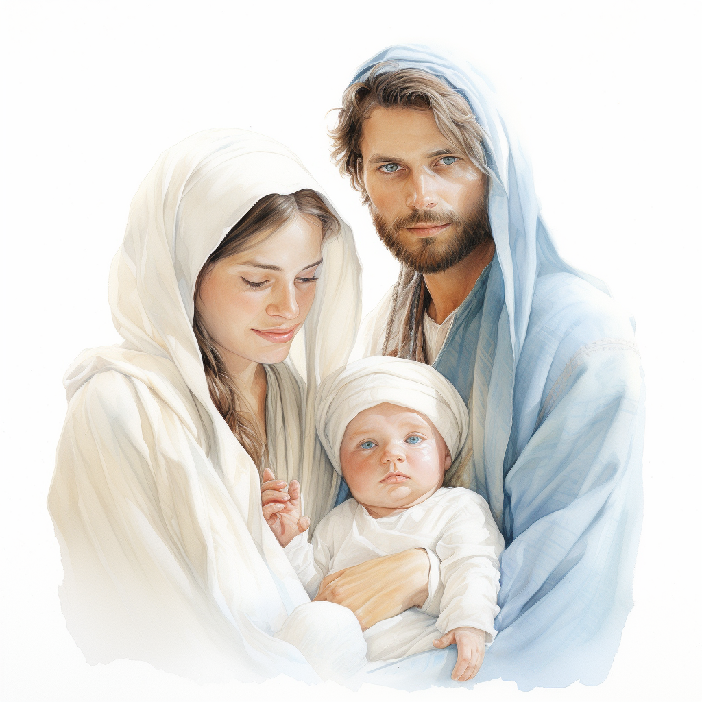 Holy Family Nativity Painting